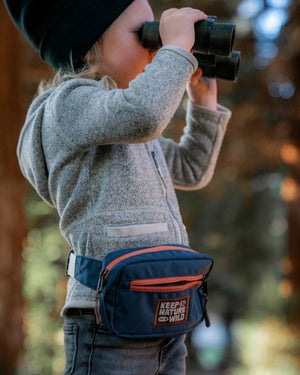 Keep Nature Wild Kid's Fanny Pack | Fuchsia