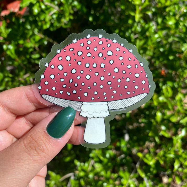 Clear Mushroom Sticker