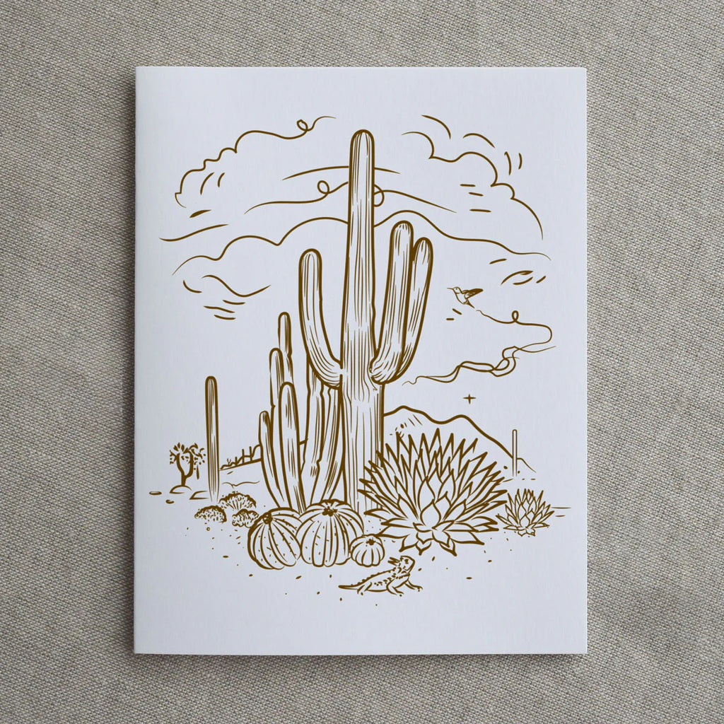 (C) Sketchy Desert Greeting Card