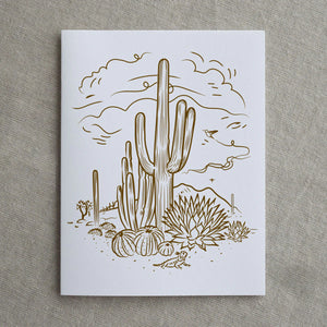 (C) Sketchy Desert Greeting Card