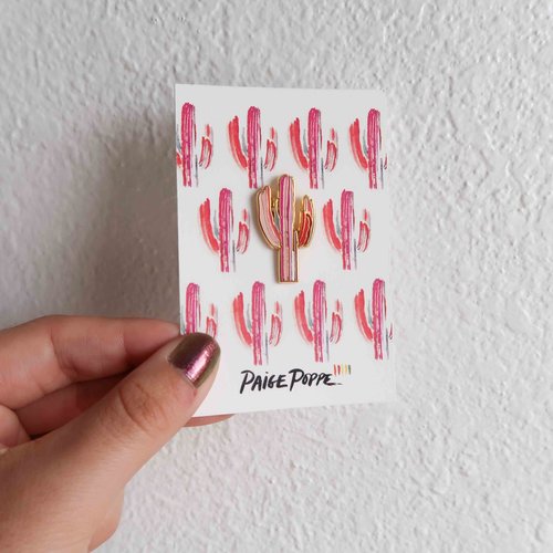 Sweet Saguaro Enamel Pin