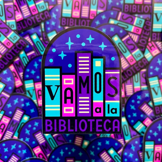 Vamos a la Biblioteca Sticker