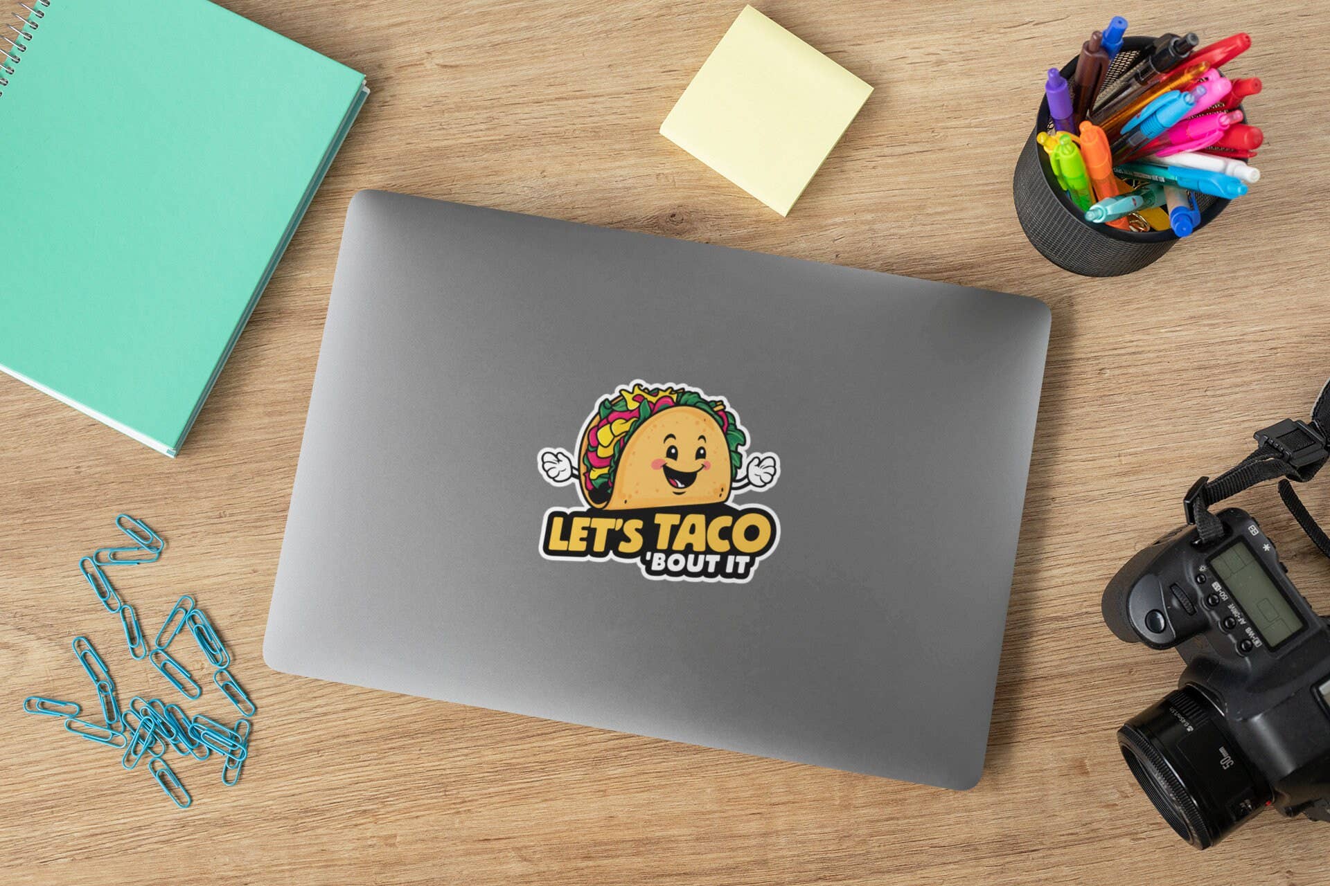 Lets Taco Bout It Sticker