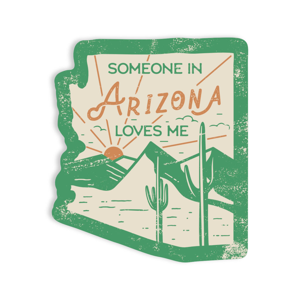 Green Arizona Outline Vinyl Sticker