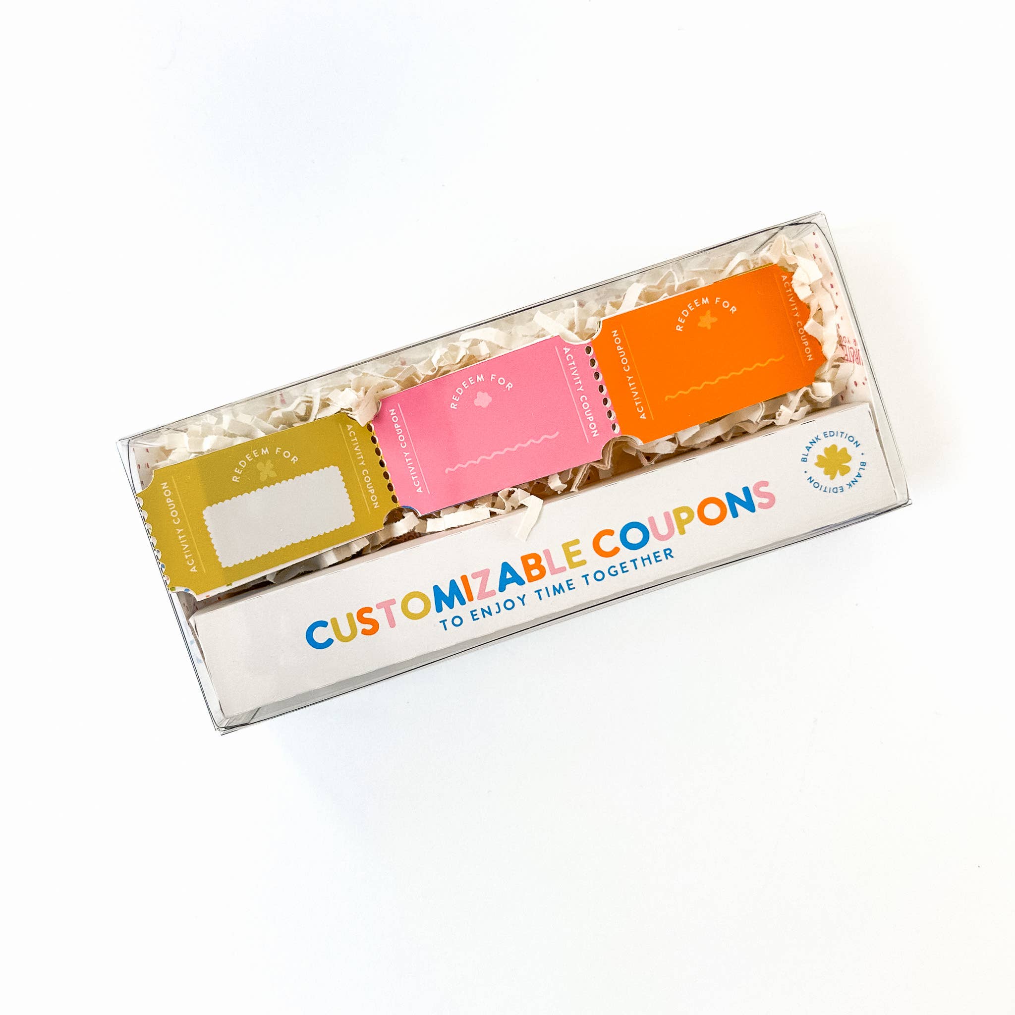 Customizable Activity Coupons - Blank