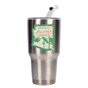 Green Arizona Outline Vinyl Sticker