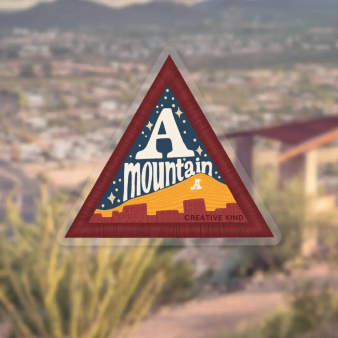 A Mountain Patch Vinyl Sticker