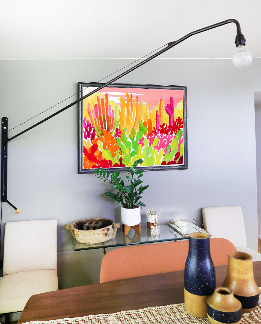 Technicolor Garden Art Print