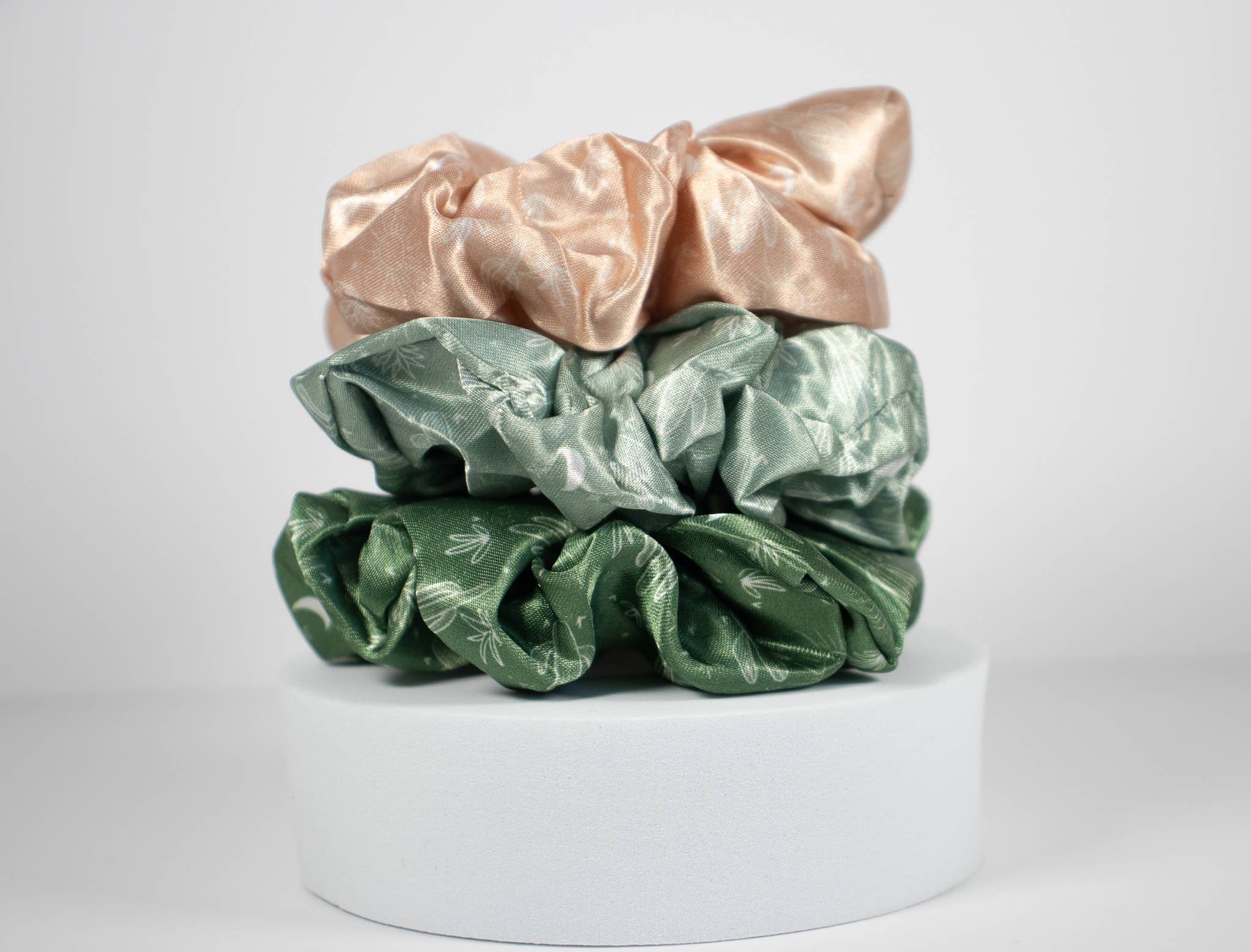 Scrunchie set, Cactus Print Scrunchie Set