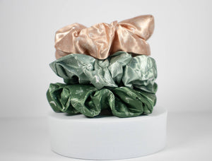 Scrunchie set, Cactus Print Scrunchie Set