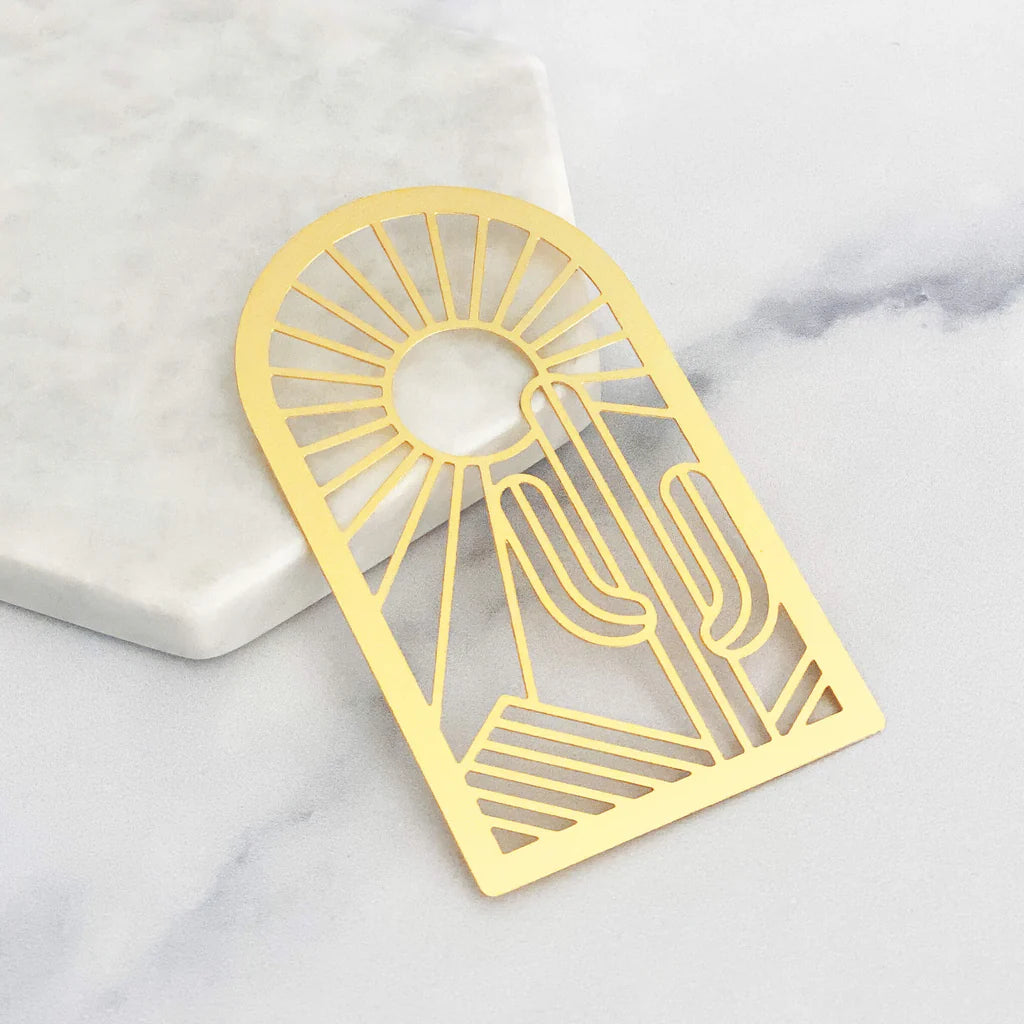 (C) Brass Landscape Bookmark