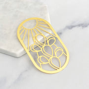(C) Brass Prickly Pear Bookmark