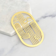 (C) Brass Saguaro Bookmark
