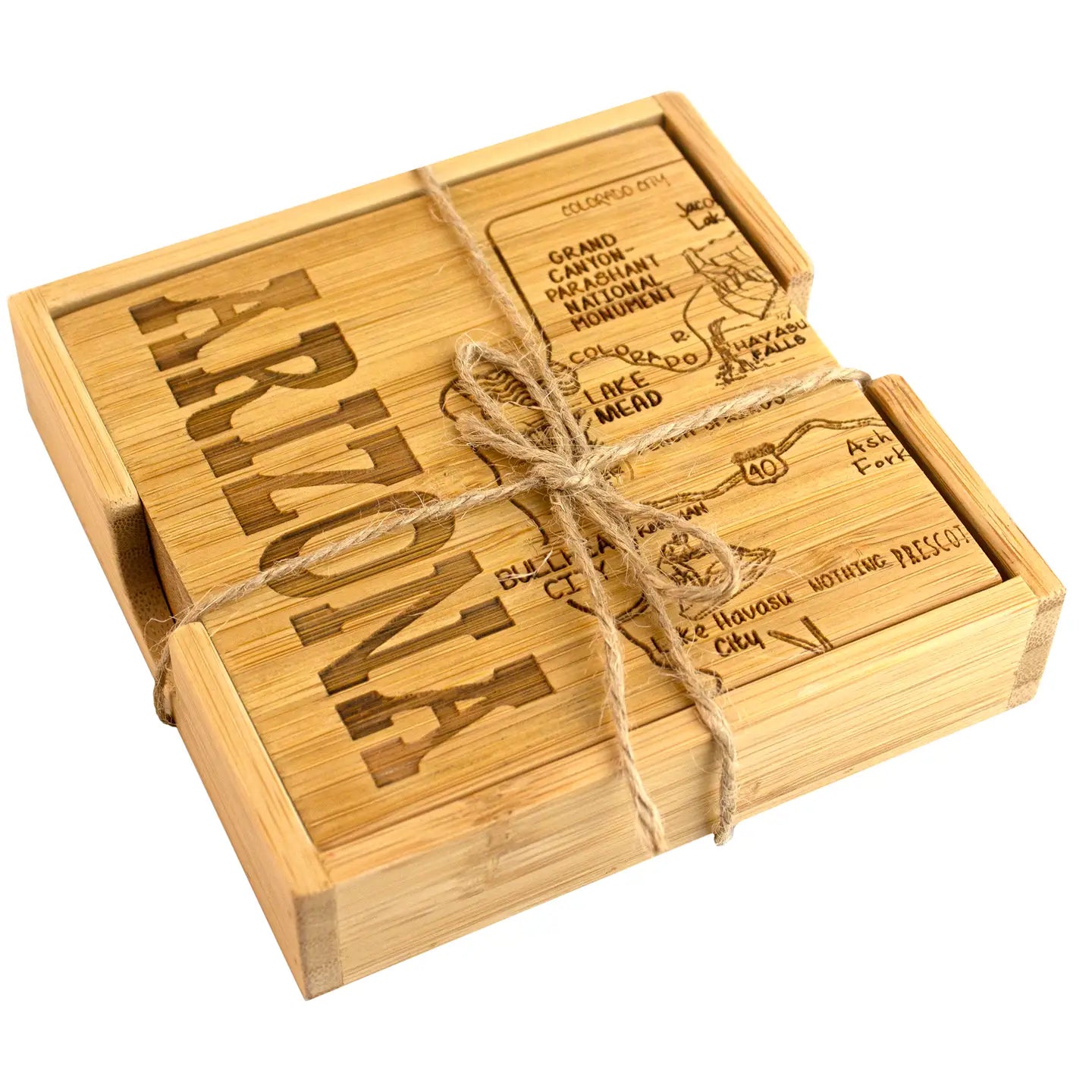 Arizona Puzzle 4-Pc. Coaster Set with Case