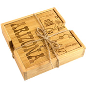 Arizona Puzzle 4-Pc. Coaster Set with Case