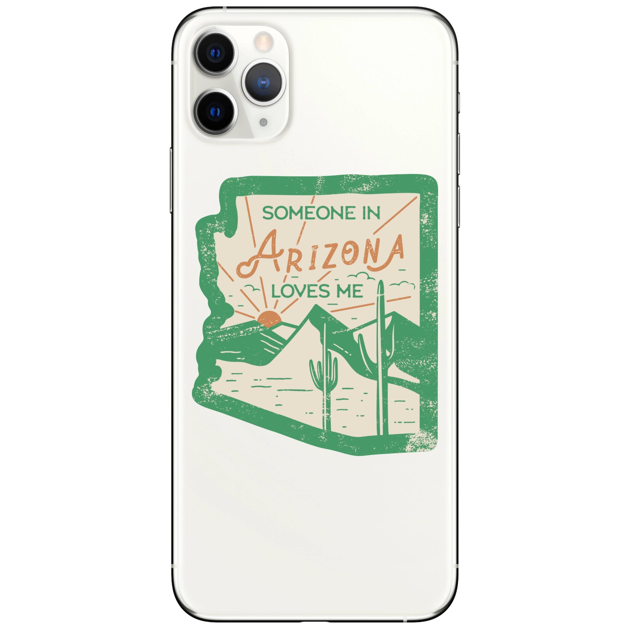 Green Arizona Outline Vinyl Sticker