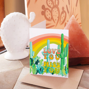 Love You, Miss You Greeting Card