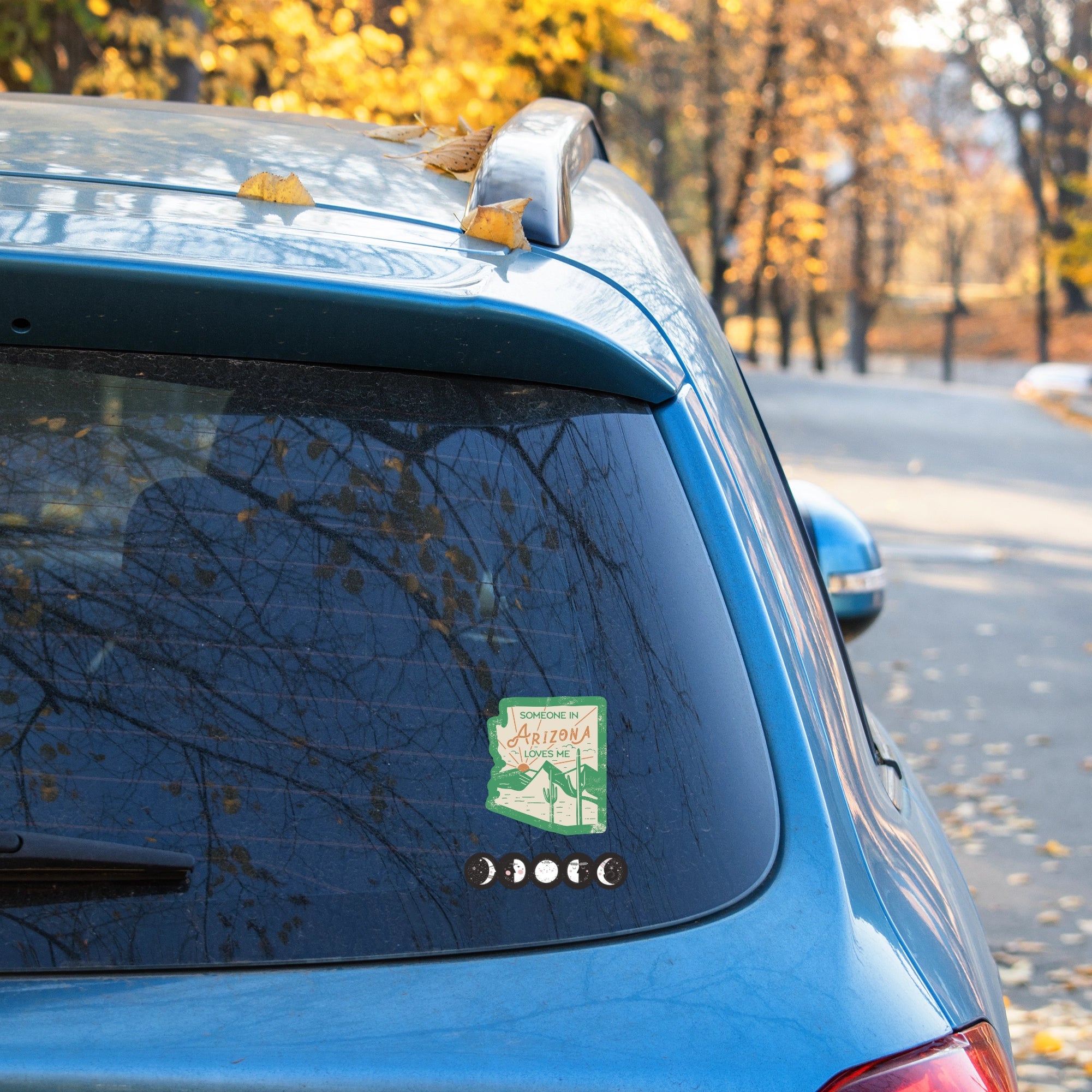 Green Arizona Outline Vinyl Sticker