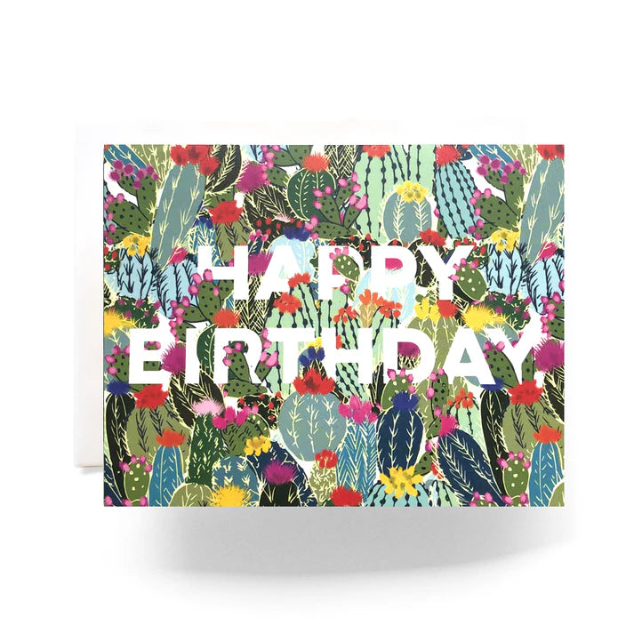 Cactus Explosion Birthday Card | Single