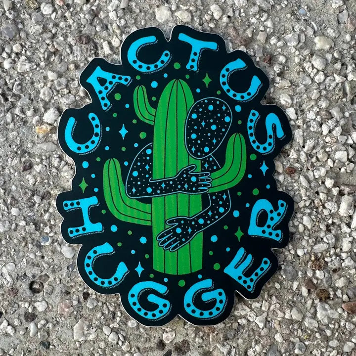 Cactus Hugger Sticker