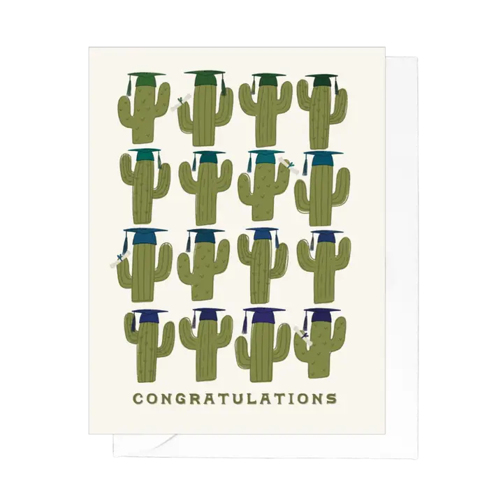 Cactus Graduation Card