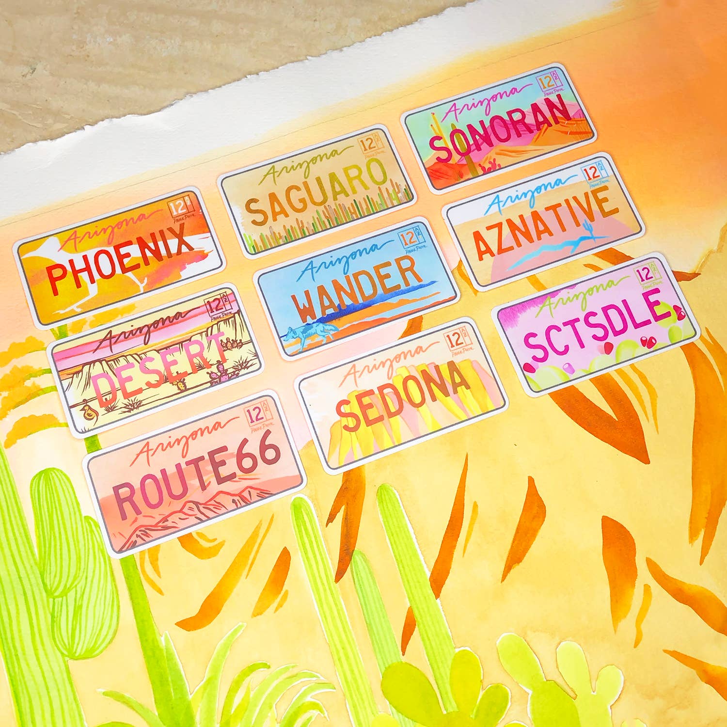 Phoenix License Plate Sticker