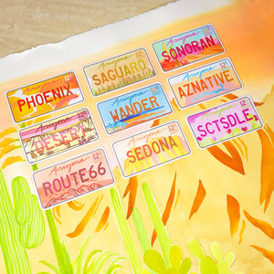 Phoenix License Plate Sticker