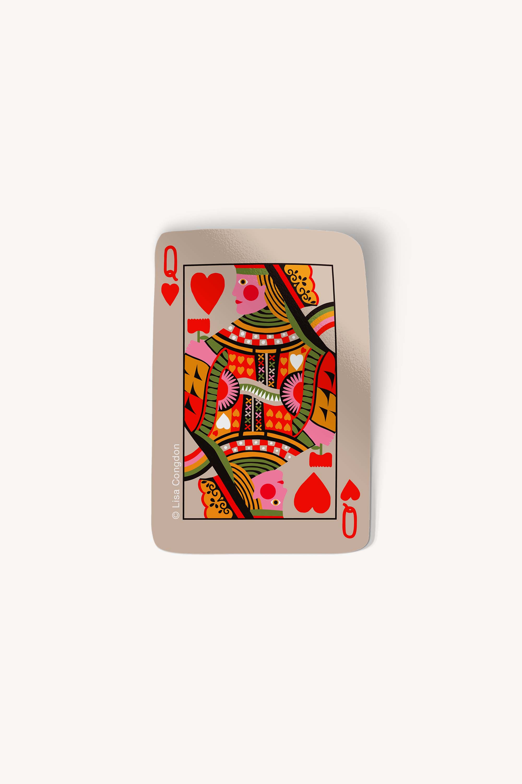 Queen of Hearts Large Sticker