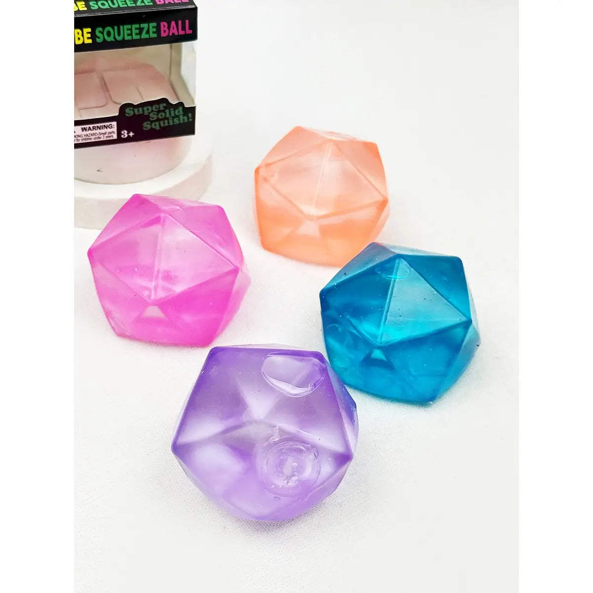 Textured Diamond Cube Squishy Toy