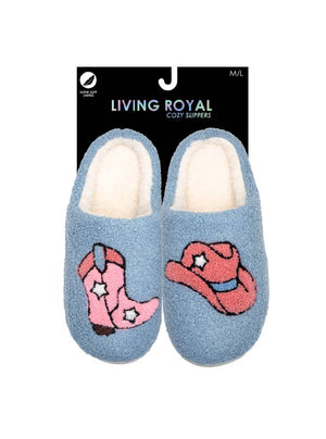 Indoor / Outdoor Slippers - Cactus in a Desert Scene