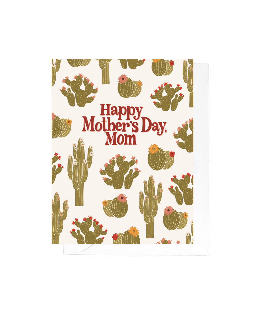 Spring Cactus Mom Mother's Day Greeting Card