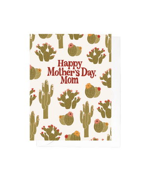 Spring Cactus Mom Mother's Day Greeting Card