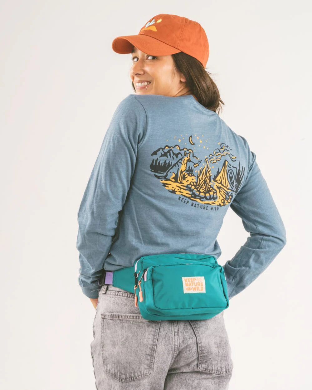 KNW Fanny Pack | Teal/Lavender