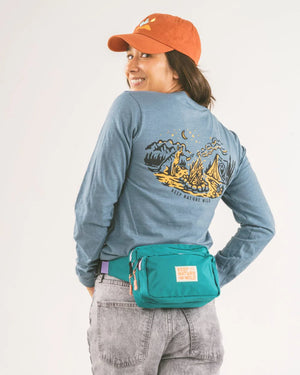 KNW Fanny Pack | Teal/Lavender