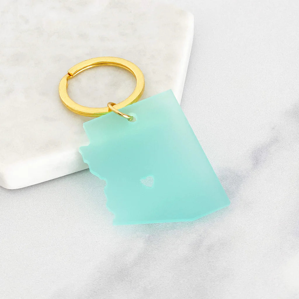 (C) Acrylic Arizona Keyring