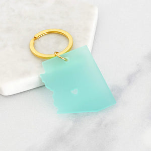 (C) Acrylic Arizona Keyring