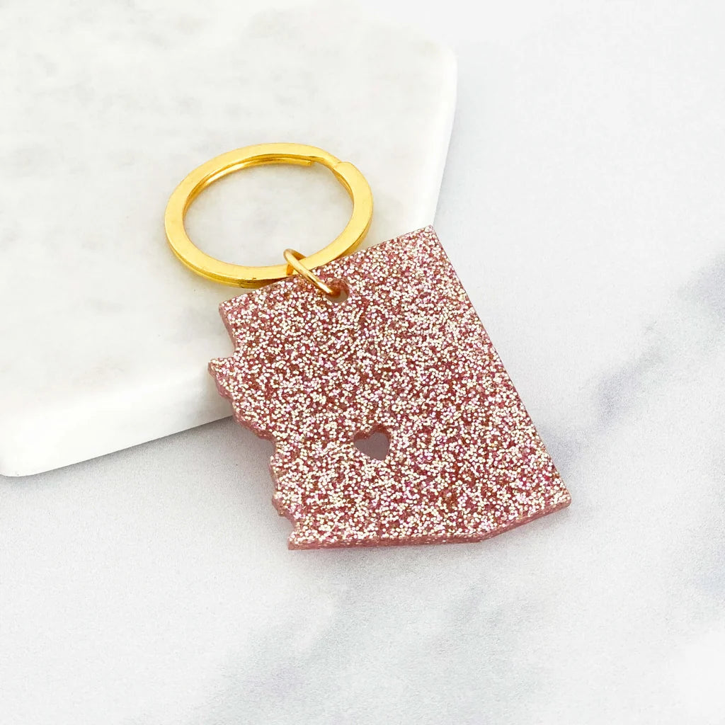 (C) Acrylic Arizona Keyring