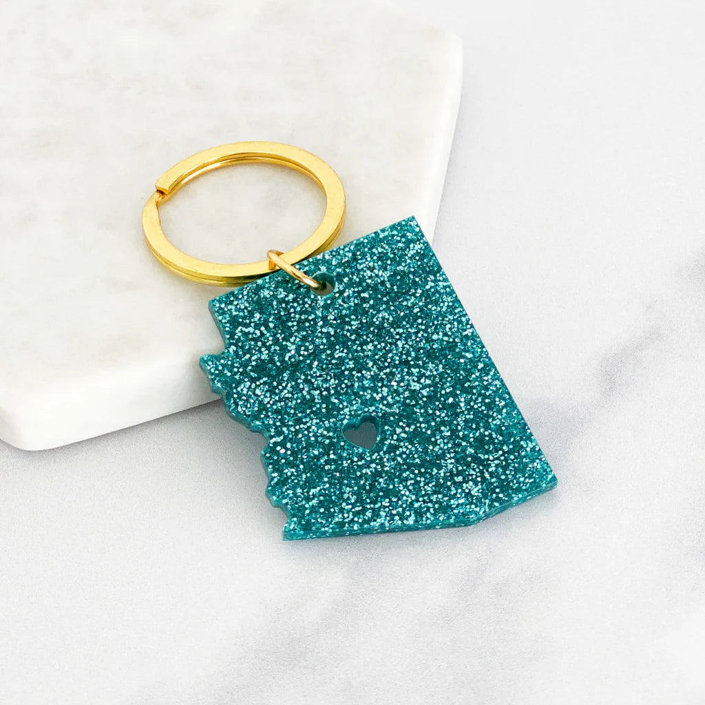 (C) Acrylic Arizona Keyring