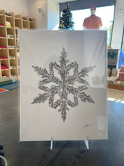 (C)  8x10 - Snowflake Print