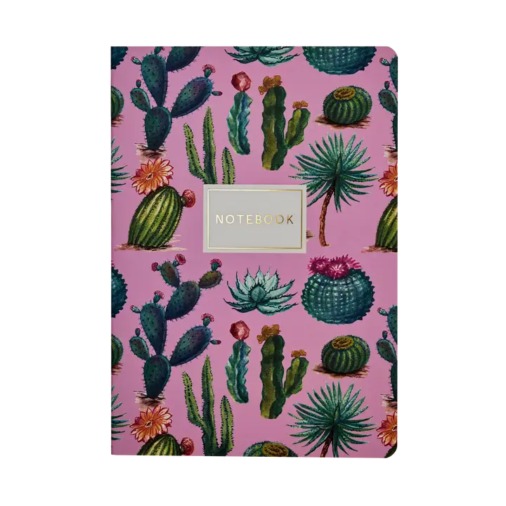 Cactus On Rose Notebook