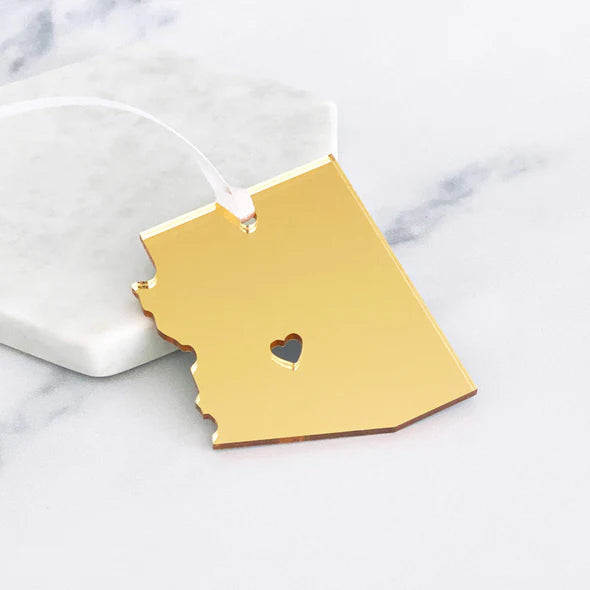 (C) Acrylic Arizona Ornament