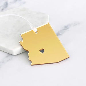 (C) Acrylic Arizona Ornament