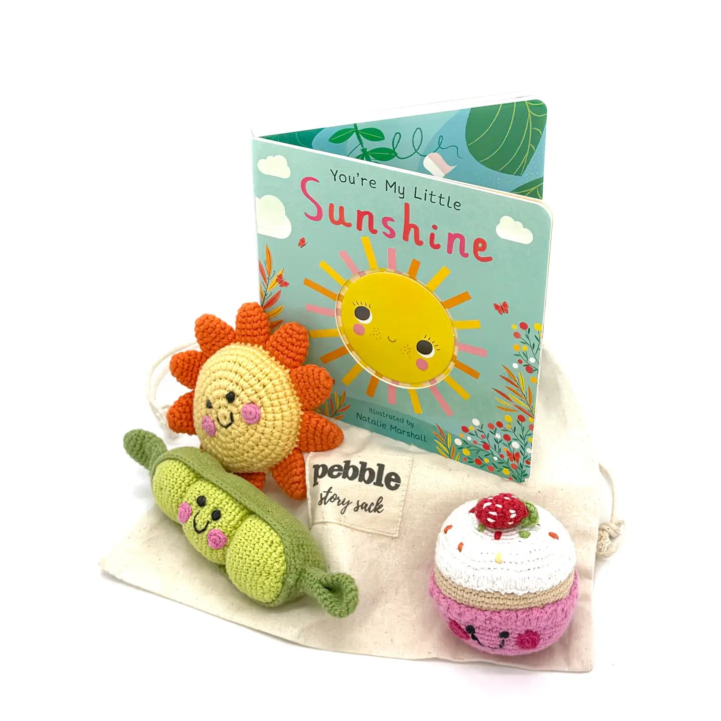 You're My Little Sunshine Story Sack –Book & Rattle Toy Set