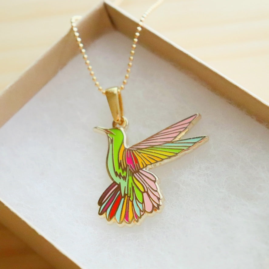 Sunshine Hummingbird Necklace