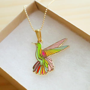 Sunshine Hummingbird Necklace