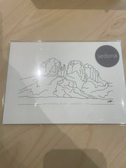 (C) 5x7 - Cathedral Rock Print - labeled