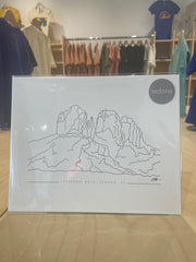 (C) 8x10 - Cathedral Rock Print - labeled