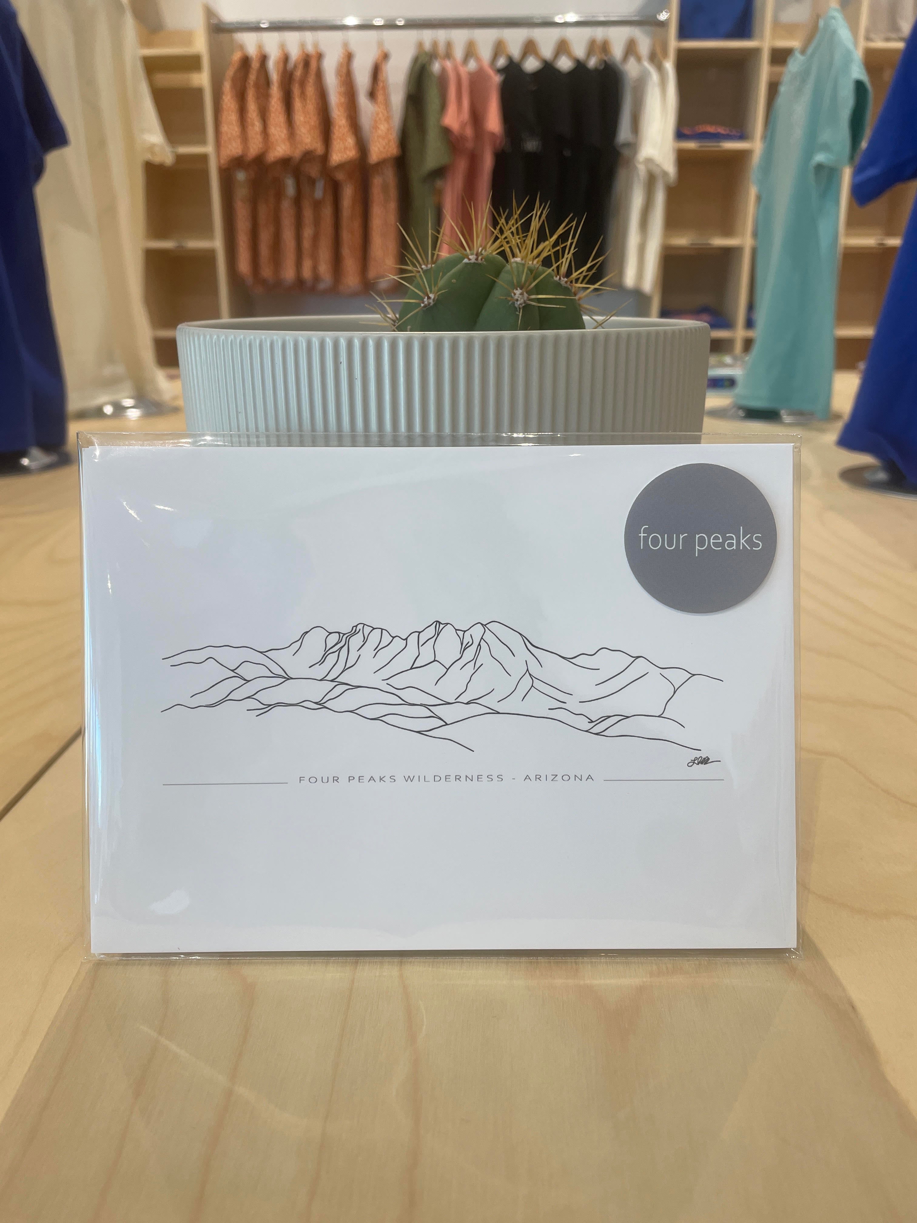 (C)  5x7 - Four Peaks Print - labeled