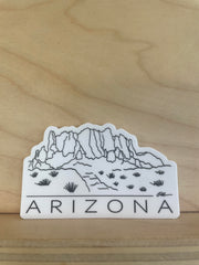 (C) Sticker - Arizona - Superstition Mtns