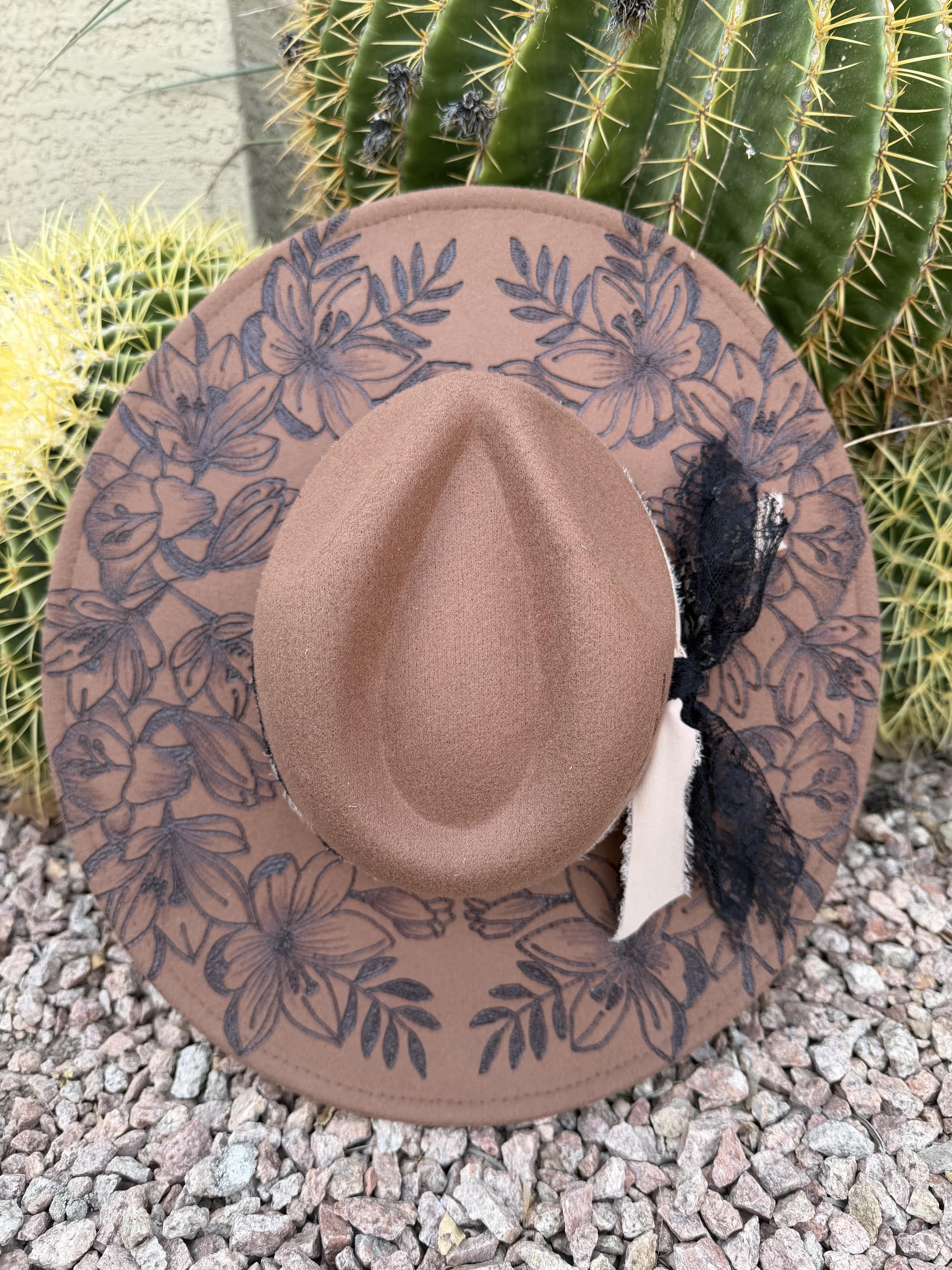 (C) Desert & Pine Design Flatbrim Hat 3